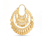Golden Nomad Coin Earrings