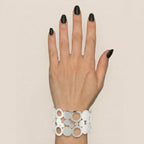 Silver Blossom Cuff Bracelet