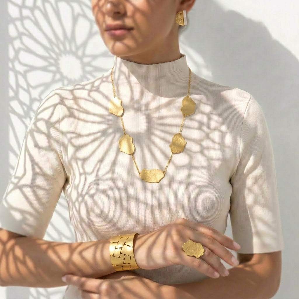 Golden Organic Forms Set