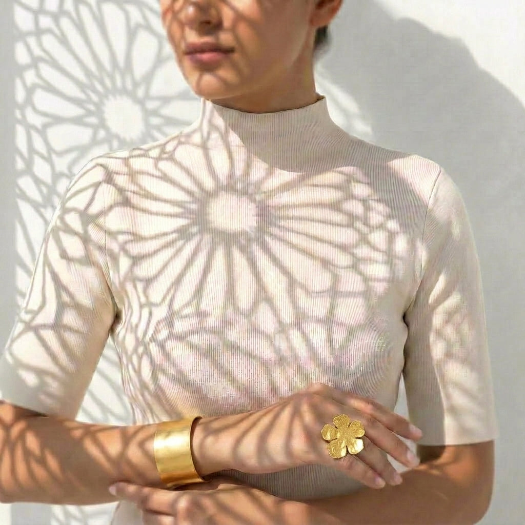 Golden Bloom Cuff