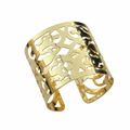 Golden Arabesque Cuff Bracelet