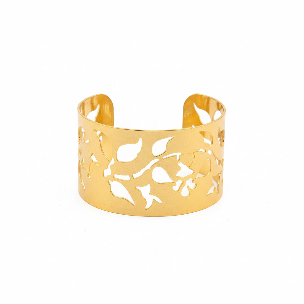 Golden Garden Cuff Bracelet
