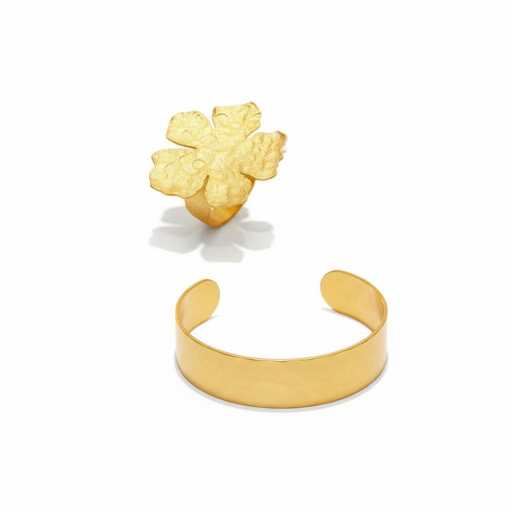 Golden Bloom Cuff