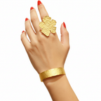 Golden Bloom Cuff