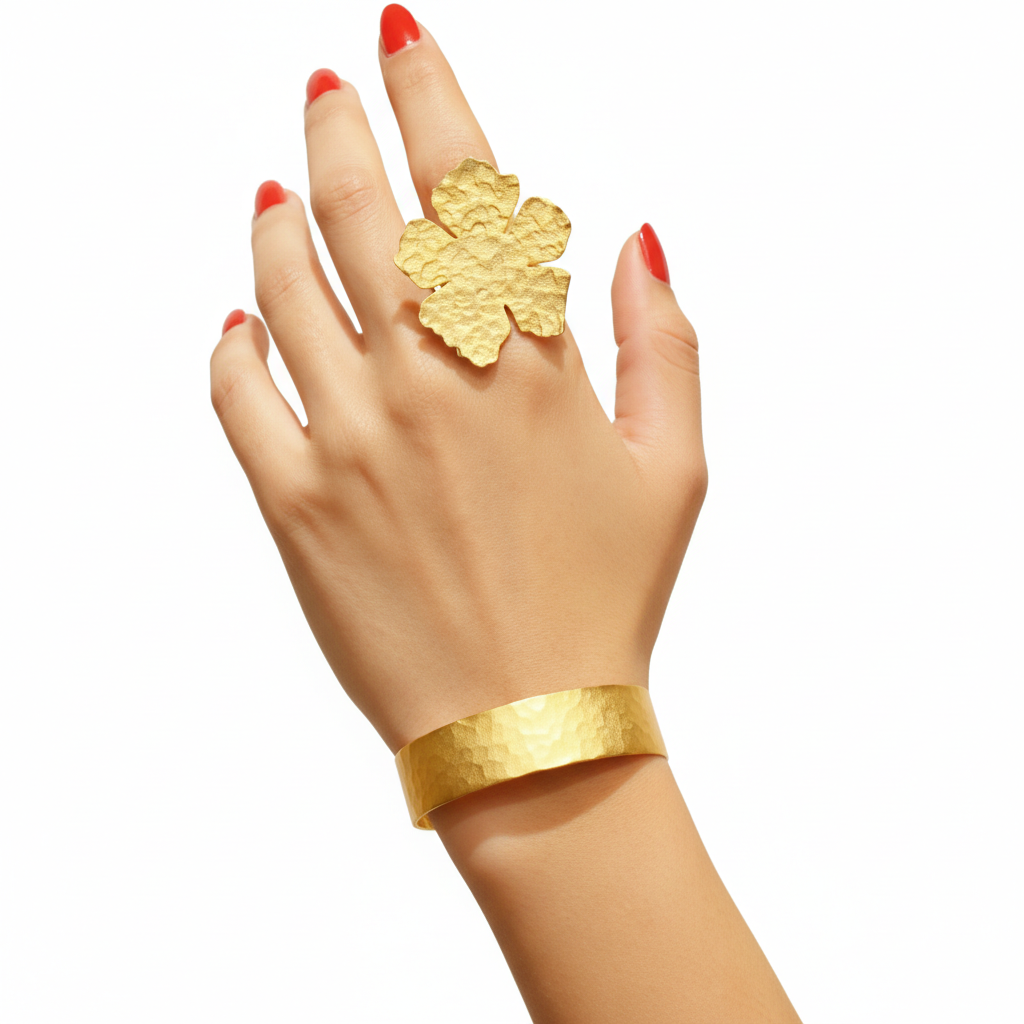 Golden Bloom Cuff