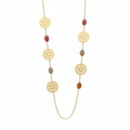 Arabesque Floral Beaded Necklace