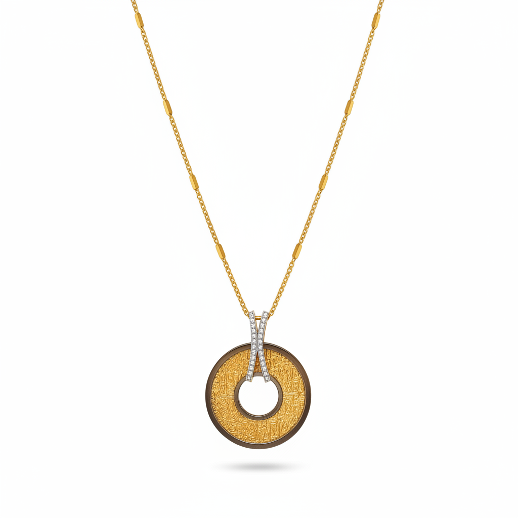 Eternal Circle Calligraphy Necklace