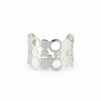 Silver Blossom Cuff Bracelet
