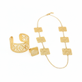 Golden Arabesque Squares Set