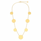 Minimalist Golden Disc Necklace