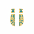 Sacred Scarab Wings Earrings