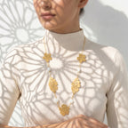 Golden Botanical Charm Necklace