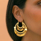 Golden Nomad Coin Earrings