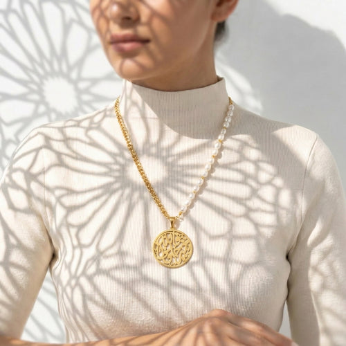 Calligraphy Pearl Harmony Necklace