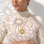 Eternal Circle Calligraphy Necklace